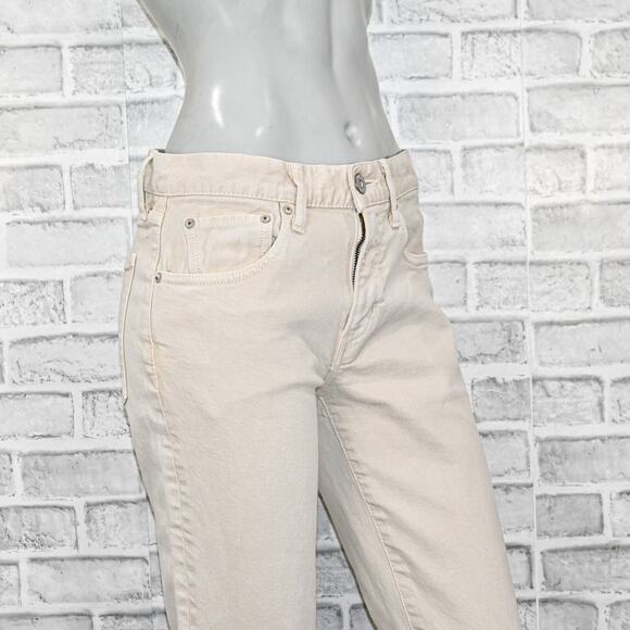 Moussy Vintage Women's Wolfcreek Skinny Jeans in off-white biege sz 27 - Picture 11 of 15